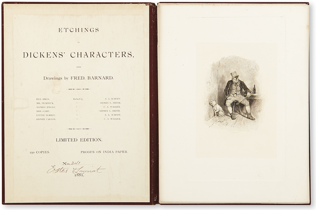 Appraisal: DICKENS CHARLES Barnard Fred illus Etchings of Dickens' Characters etchings