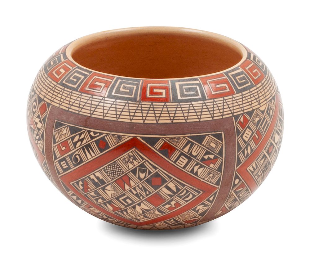 Appraisal: Rondina Huma Hopi Tewa b Polychrome Bowl Rondina Huma Hopi