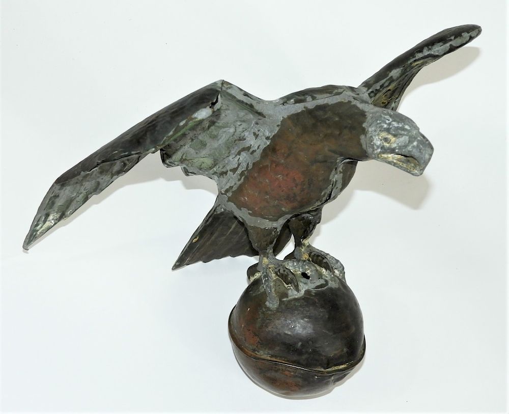 Appraisal: C American Full Body Eagle Copper Weathervane United States Late