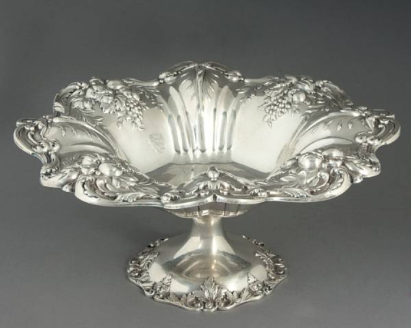 Appraisal: A sterling compote Reed amp Barton Tauton MA Francis I