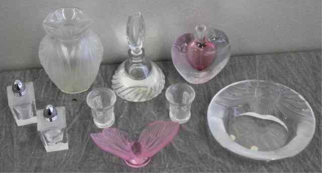 Appraisal: Pieces of Glass Including Lalique Includes pieces of signed Lalique