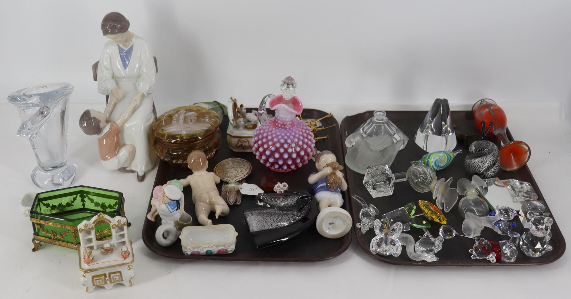 Appraisal: ESTATE GROUPING OF GLASS PORCELAIN MORE To include a large