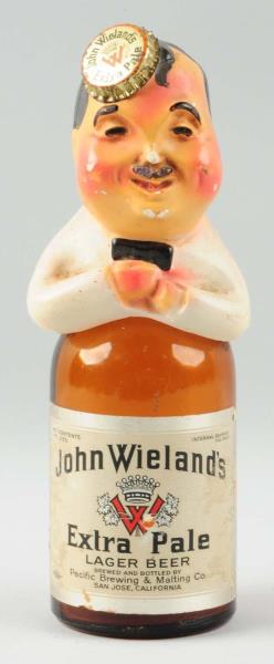 Appraisal: Wieland's Beer Bottle Man Display This bottle man has some