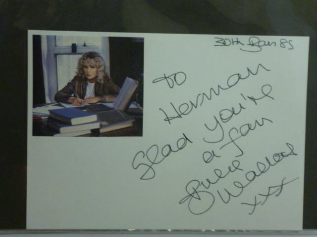 Appraisal: Autographs of Julie Walters Nanette Newman Samantha Eggar Jill Haworth