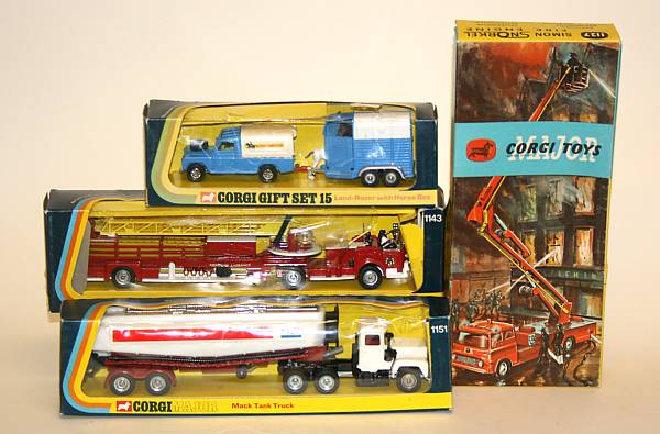 Appraisal: Corgi Boxed Trucks Lot includes rd scale trucks from the