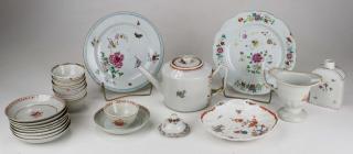 Appraisal: Lot Of Pcs Th C Chinese Export Porcelain Including wishbone