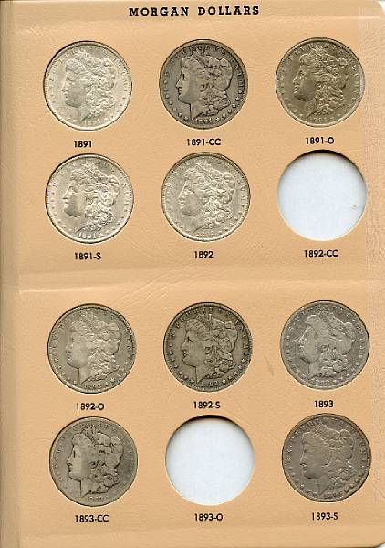 Appraisal: Morgan Dollars - -S lacking -CC -O -O -S -S