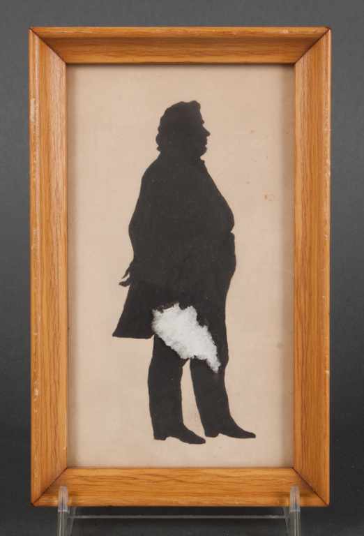 Appraisal: Framed silhouette of ''Hon Herschel Johnson of Georgia'' - mid-