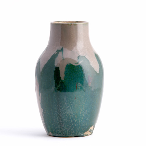 Appraisal: DEDHAM Experimental vase by Hugh Robertson covered in a khaki