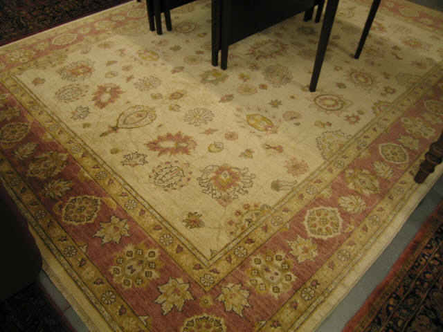 Appraisal: Peshanal Pakistan Handmade Room Size Rug floral sprays of soft