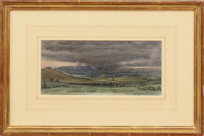 Appraisal: STANLEY ROY BADMIN - STORM OVER THE SEVERN Watercolor and