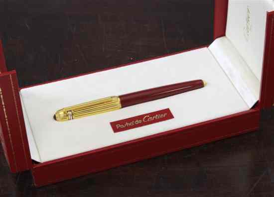 Appraisal: A Pasha d' Cartier roller ball pen dated no with