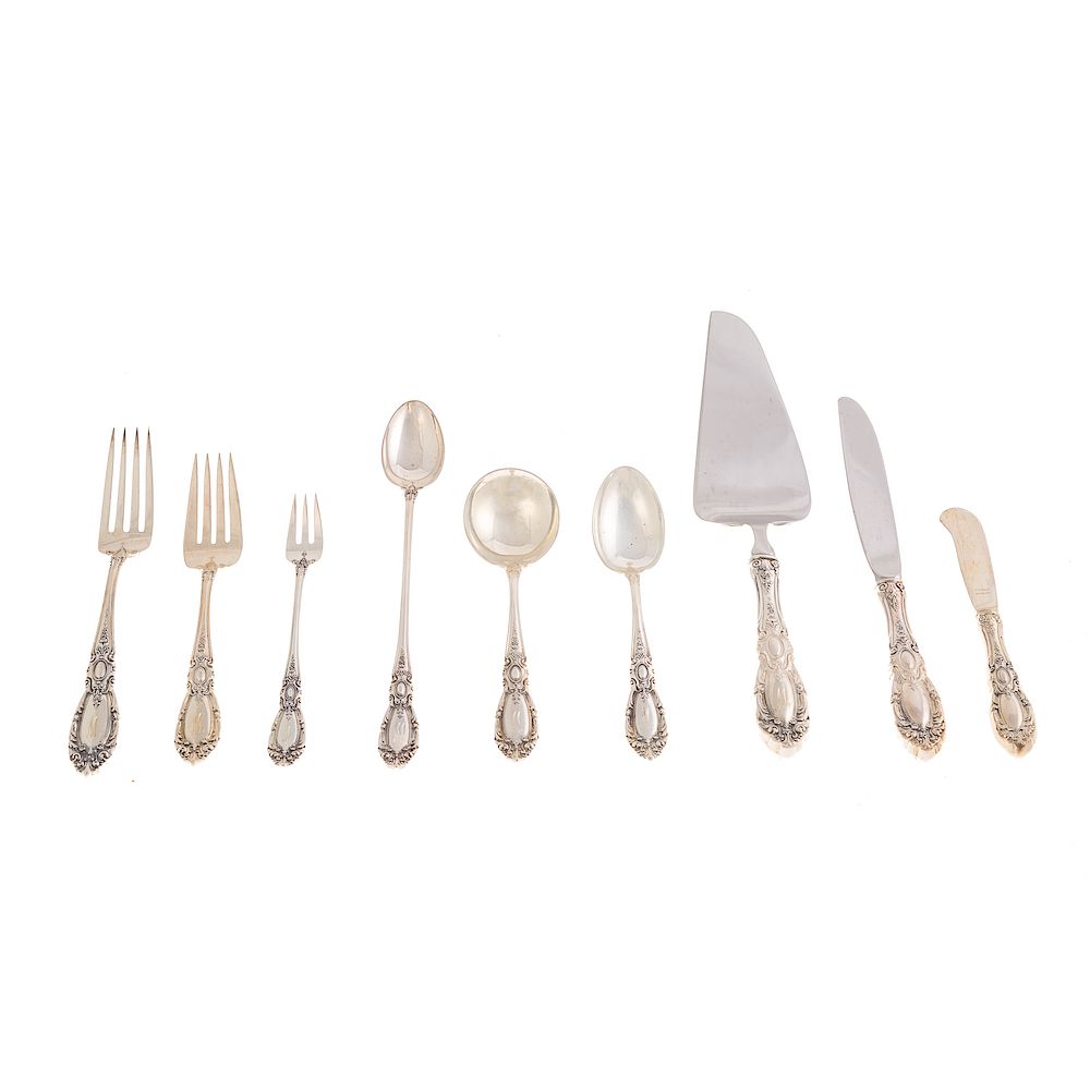 Appraisal: Towle King Richard sterling -pc flatware comprising knives forks salad