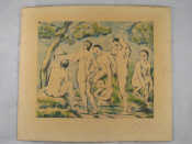 Appraisal: After Paul C zanne - Les baigneurs The bathers Colour