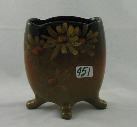 Appraisal: AN AMERICAN OWENS UTOPIAN ART POTTERY VASE having painted yellow