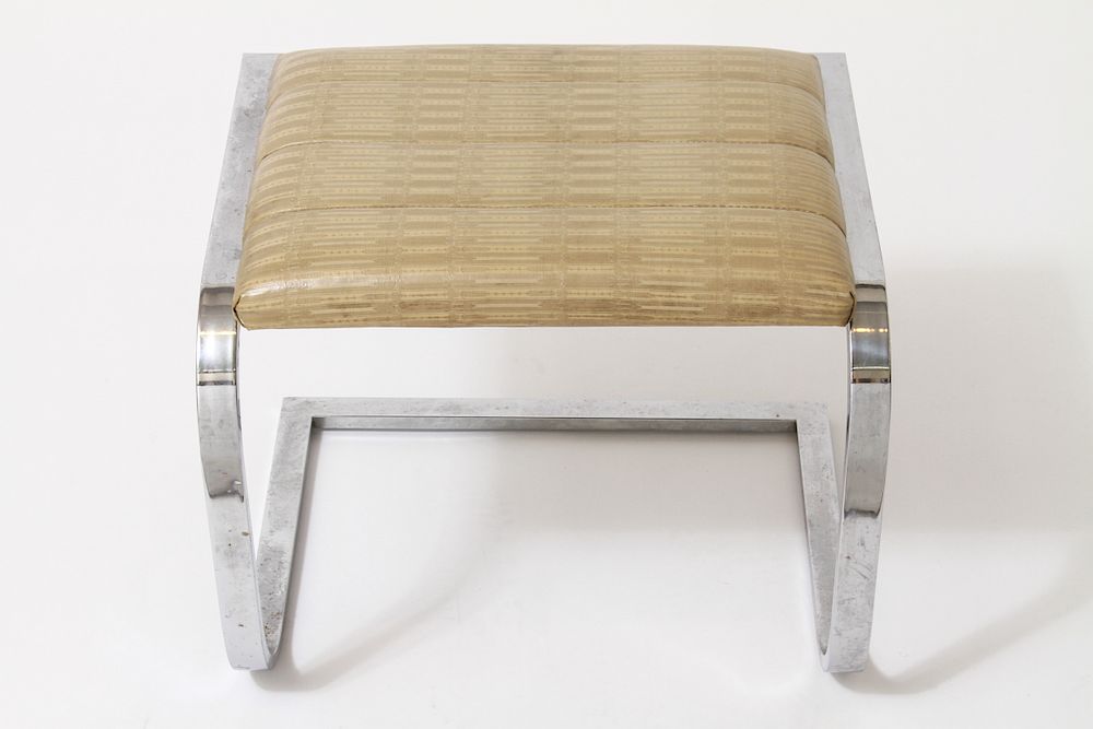 Appraisal: Milo Baughman Mid-Century Modern Ottoman Milo Baughman mid-century modern ottoman