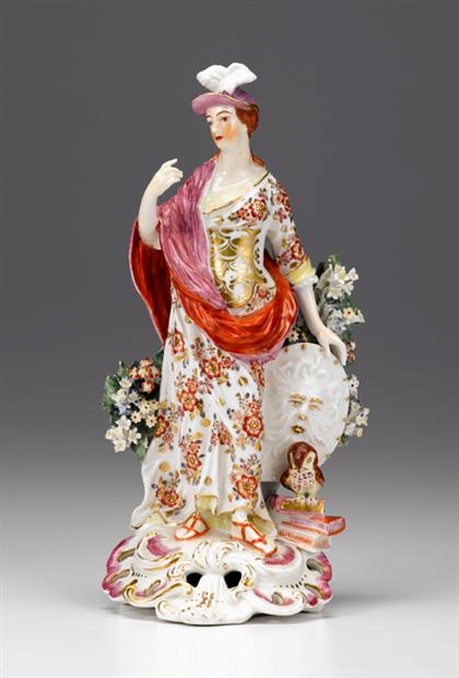 Appraisal: Derby porcelain figure of Minerva late th century Modeled as