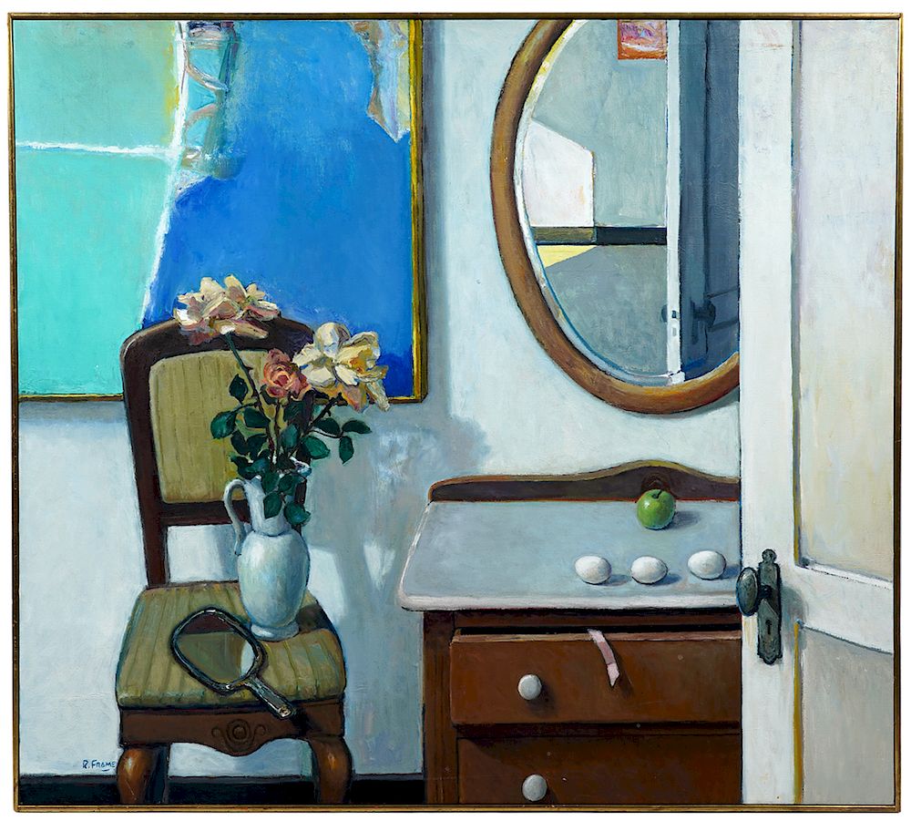 Appraisal: Robert Aaron Frame 'The White Room' O C Robert Aaron