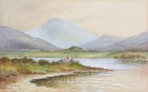 Appraisal: J Douglas Continental th Century Kilchurn Castle Watercolor on paper