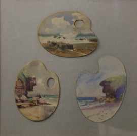 Appraisal: William Lister Lister - Untitled three watercolours framed as one