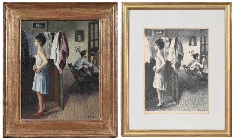 Appraisal: Raphael Soyer American - My Studio signed lower right Raphael