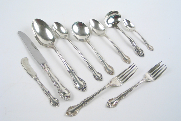 Appraisal: NINETY-TWO PIECE GORHAM STERLING SILVER FLATWARE SET in the English