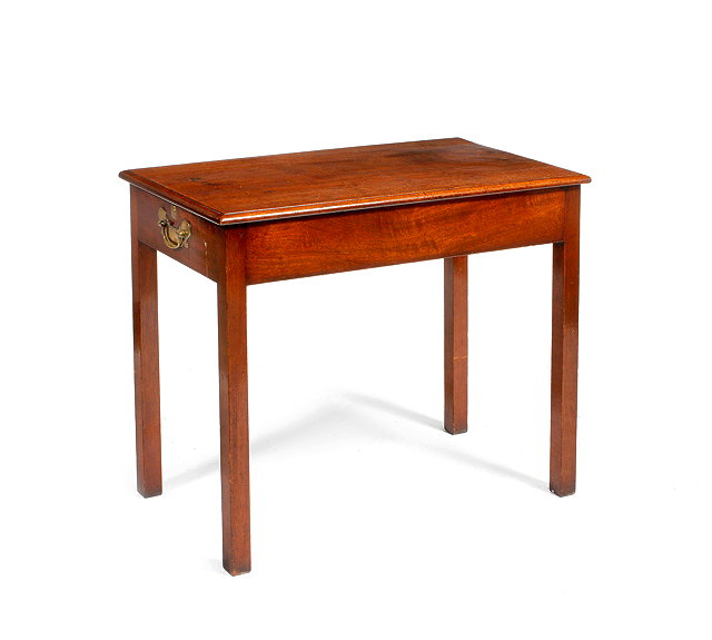 Appraisal: A GEORGE III MAHOGANY METAMORPHIC LIBRARY TABLE transforming into a