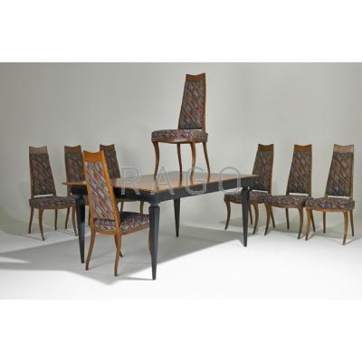 Appraisal: MAURICE BAILEY MONTEVERDI YOUNG Attr Dining table and eight chairs