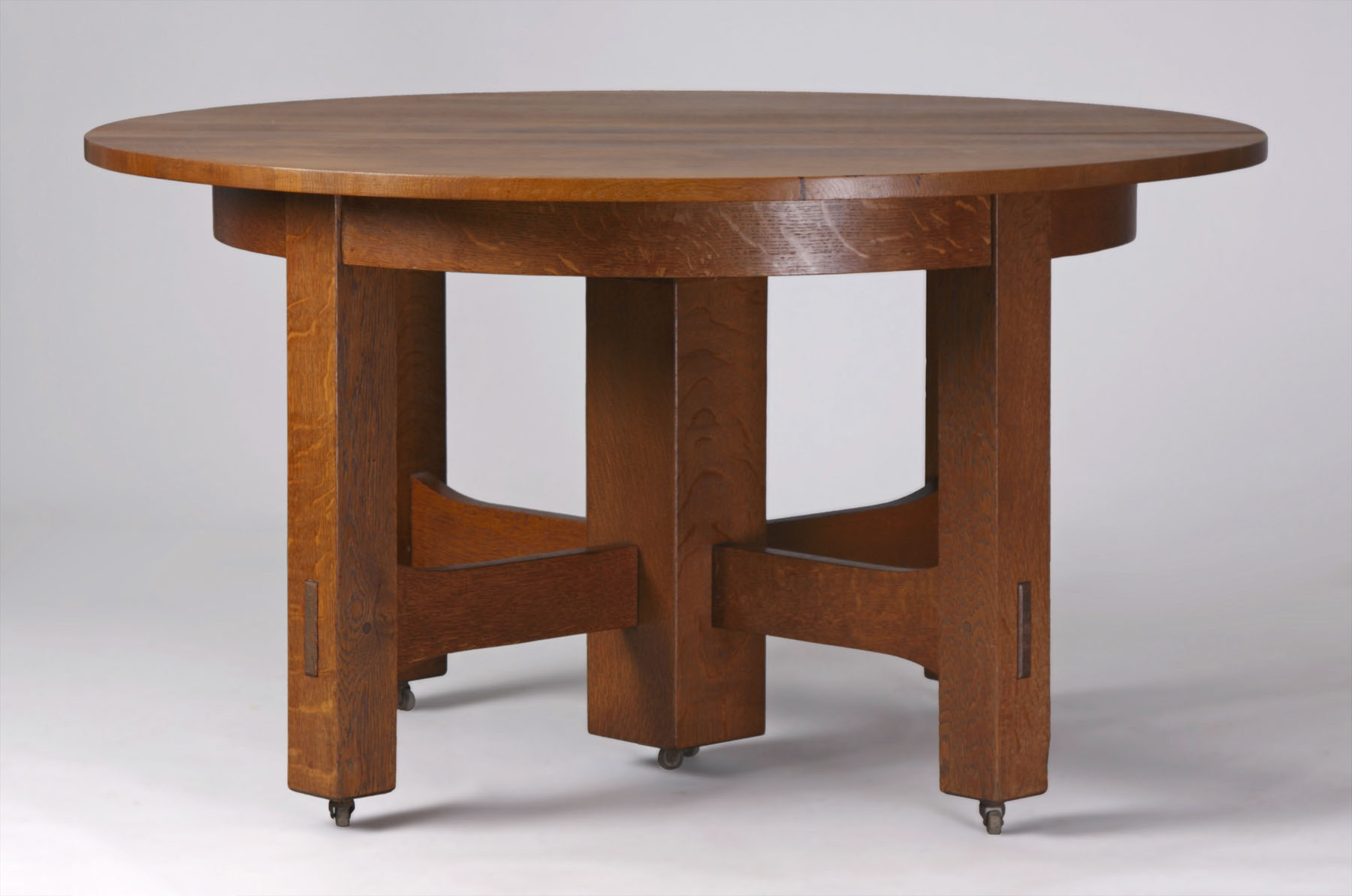 Appraisal: Gustav Stickley Leg Dining Table Early Gustav Stickley Leg Dining