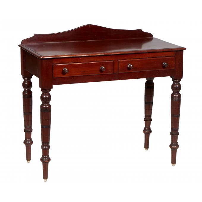 Appraisal: English Late Victorian Mahogany Writing Table late th c with