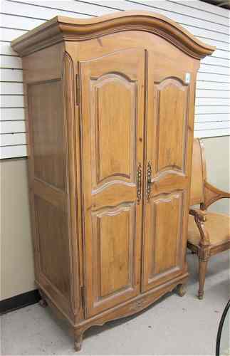 Appraisal: LOUIS XV STYLE PINE TV ARMOIRE made in Spain having