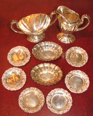 Appraisal: Artist Title Various Sterling Silver pieces including five circular shaped