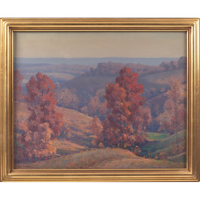 Appraisal: Dale Philip Bessire American - November Hills oil on canvas