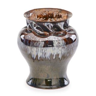 Appraisal: GEORGE OHR Fine vase w snake GEORGE OHR - Fine