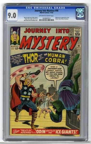 Appraisal: Journey Into Mystery CGC Marvel Comics Stan Lee and Larry