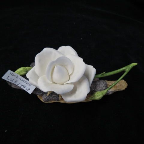 Appraisal: Boehm Porcelain Figurine of a White Rose x excellent