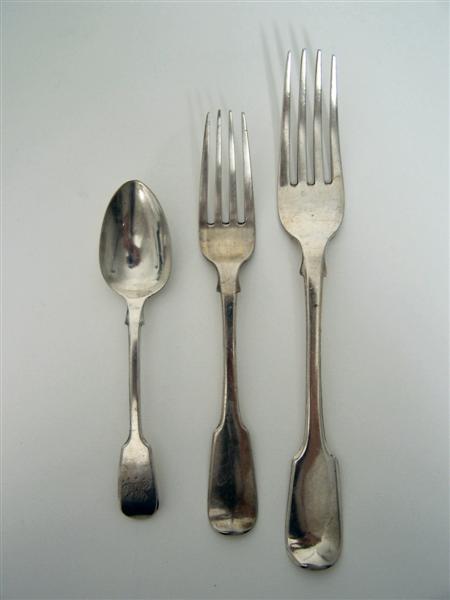 Appraisal: A collection of Fiddle pattern flatware various dates and makers