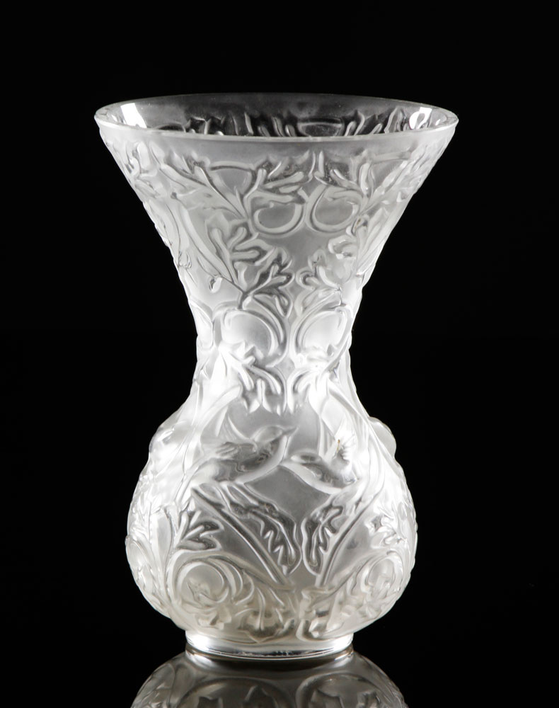 Appraisal: - Lalique Vase Small Lalique vase signed Lalique France with