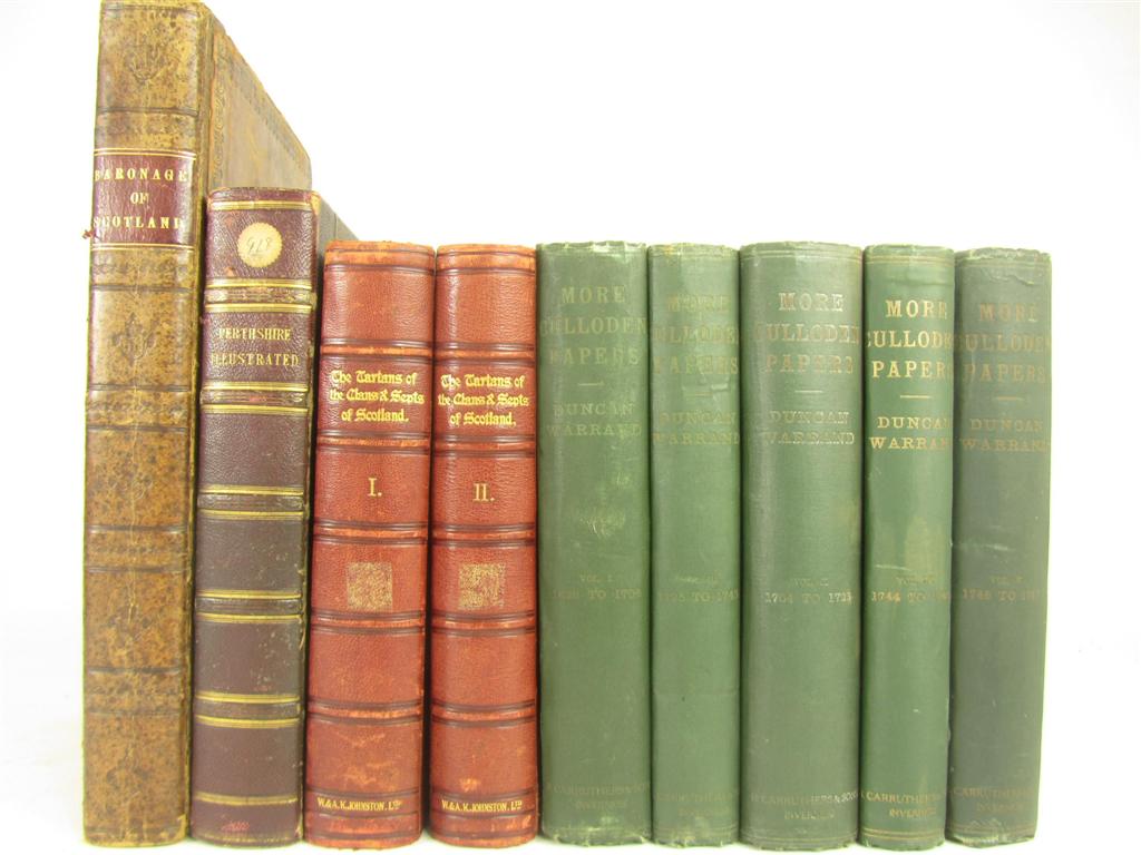 Appraisal: Scottish history a collection of volumes including Douglas Sir Robert