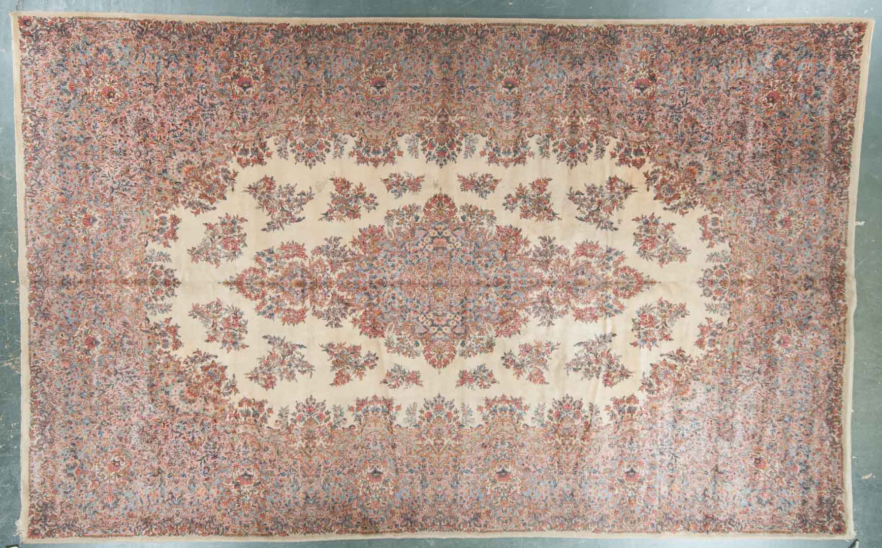 Appraisal: Machine-made Kerman design carpet x circa