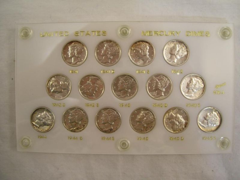 Appraisal: - Uncirculated Mercury Dime Short Set