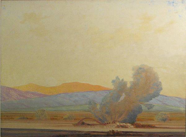 Appraisal: Ferdinand Burgdorff American - Smoke Tree in Palm Springs Wash