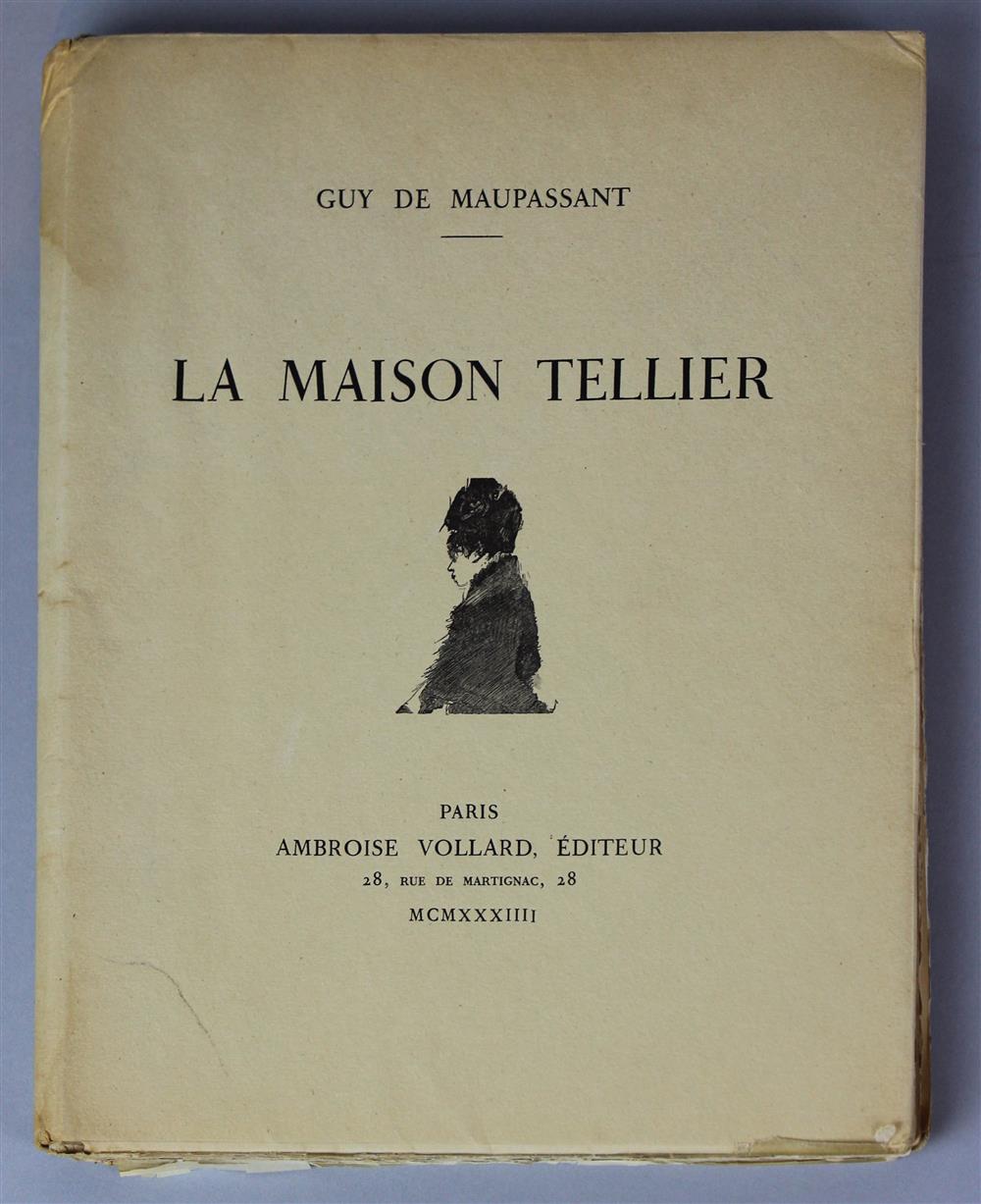 Appraisal: DEGAS EDGAR MAUPASSANT LA MAISON TELLIER PARIS LIMITED ED de