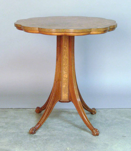 Appraisal: Victorian marquetry center table x