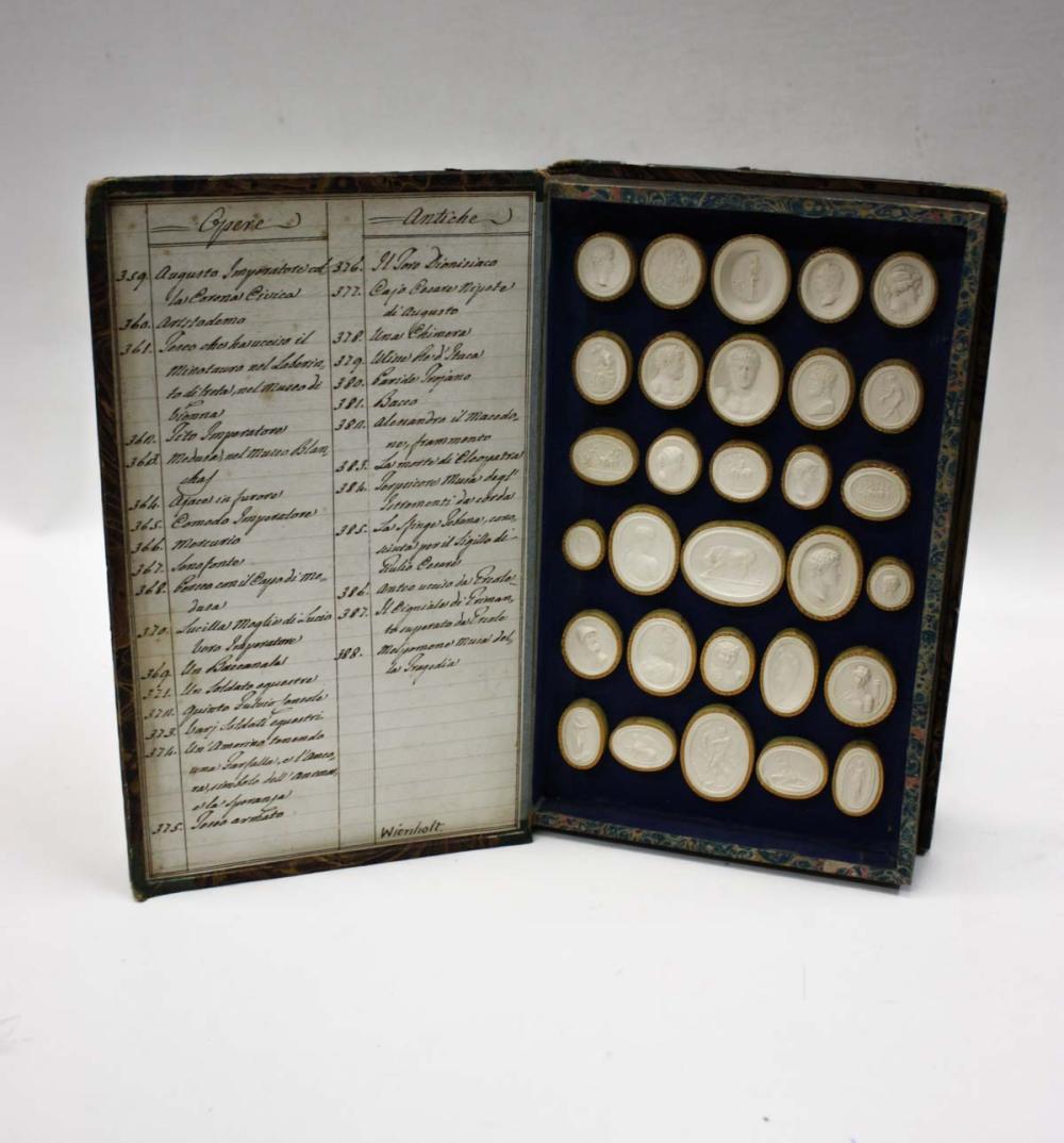 Appraisal: RARE PIETRO PAOLETTI GRAND TOUR PLASTER INTAGLIOS BOOK Rome early