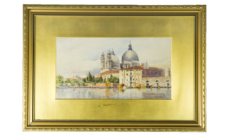 Appraisal: Robert Lightbody Fl - Venice Watercolour Signed and dated Measures