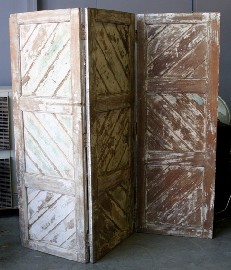 Appraisal: A French three panel screen