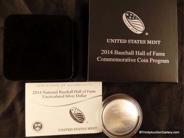 Appraisal: Silver Nat'l Baseball Hall of Fame CoinMinted by the U