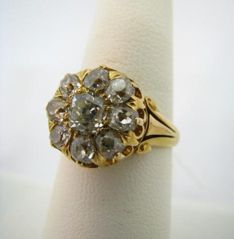 Appraisal: K Yellow Gold Tiffany Co ct Total Weight Diamond Ring