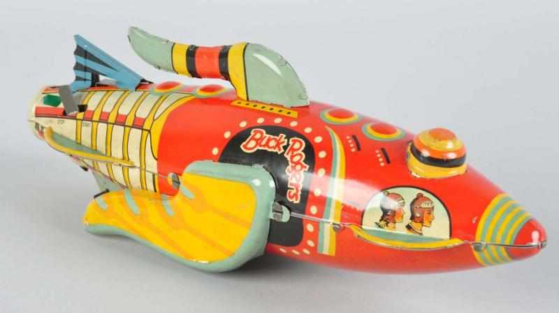 Appraisal: Tin Marx Buck Rogers Rocket Ship Wind-Up Toy American Working